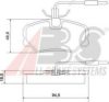 A.B.S. 36879 OE Brake Pad Set, disc brake